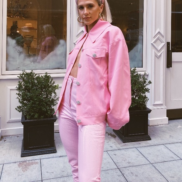 ASOS Pants - Pink pleather pants